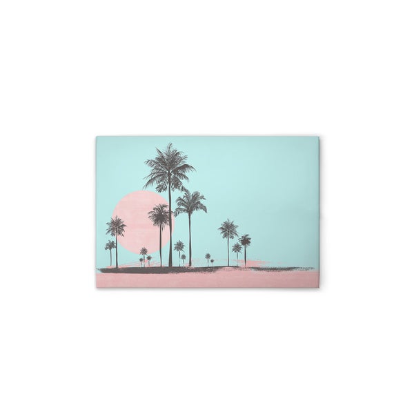 Gemaltes Palmenmotiv auf Leinwand