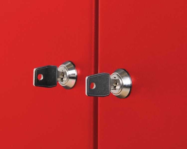 Ondis24 Werkzeugschrank 80 cm rot, Werkstatt Schrank, Schrank