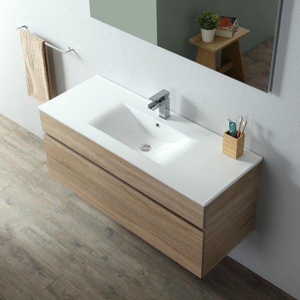120cm  x  46cm Holzoptik- Badmöbelset | Sole