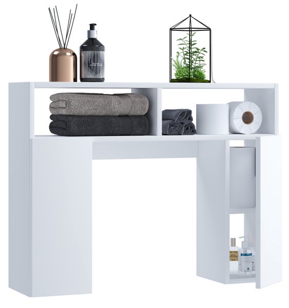 Holz Wandregal Überbau WC Bad Regal Tinol S