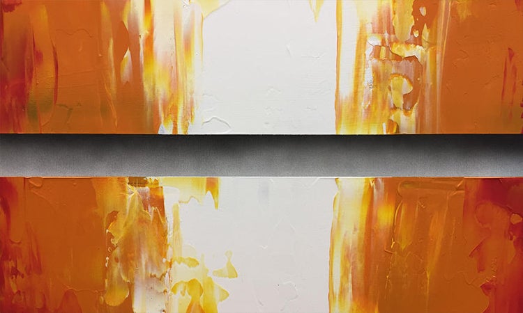 Das Wandbild -Summer Day- 180x70x2 cm handgemaltes Unikat