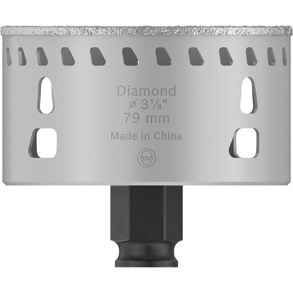 Diamantbohrkrone mit 79 Millimeter Durchmesser