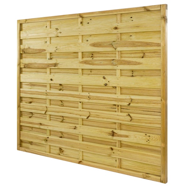 Holzzaun-Element im Weidenmuster für den Garten