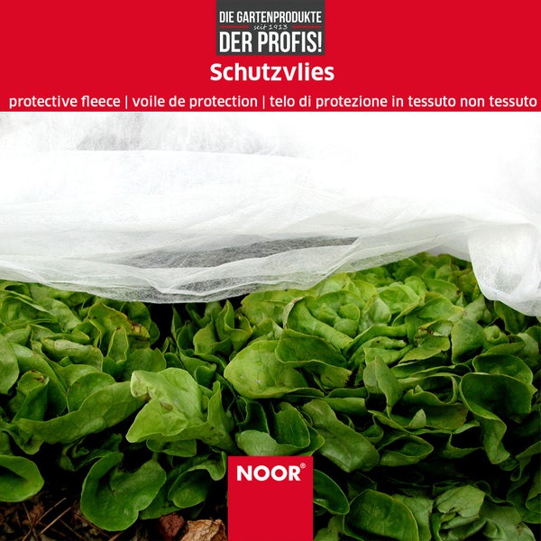 Frühbeet Schutzvlies für Pflanzen - 1,5 x 10 m - Profi Gartenvlies - 15 gr/m² - atmungsaktiv und wasserdurchlässig
