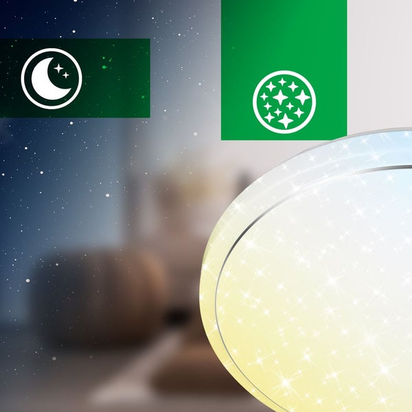 LED Deckenlampe Deckenleuchte Effizienzklasse A Dimmbar Fernbedienung CCT