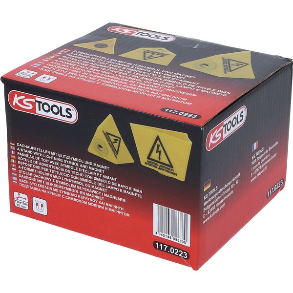 KS Tools Dachaufsteller mit Blitzsymbol und Magnet