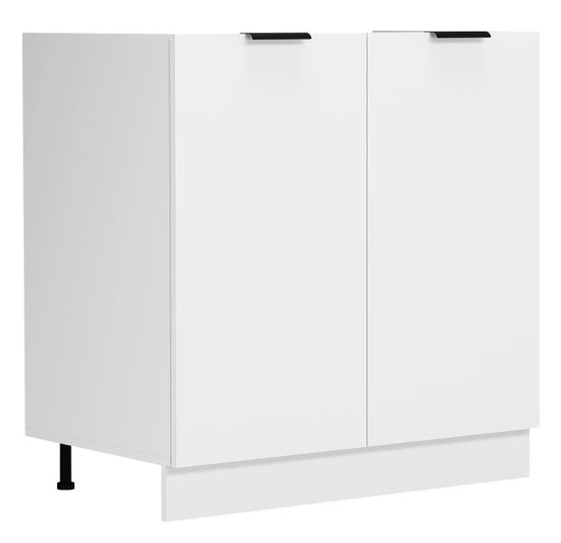 Spülenschrank Küche Breite 80 cm Fasola Weiß