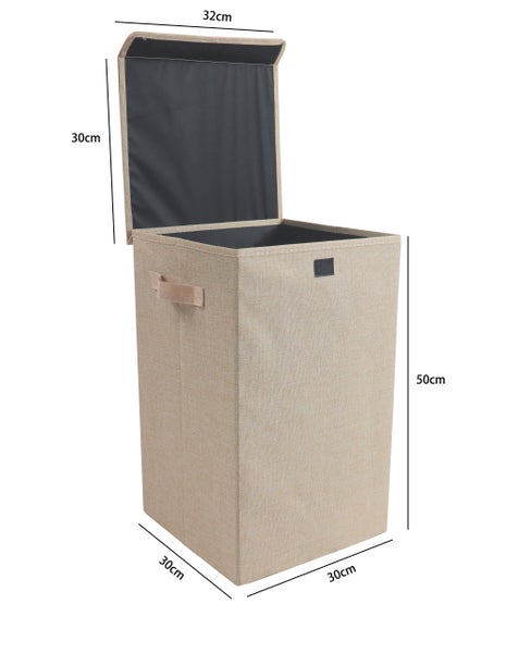Wäschekorb Wäschebox Stoffbox mit Deckel Dreso M