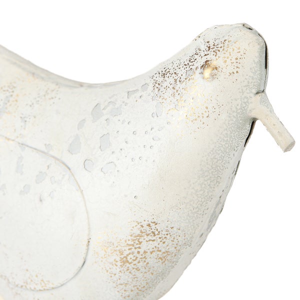 Dekorative Taubenfigur aus Metall