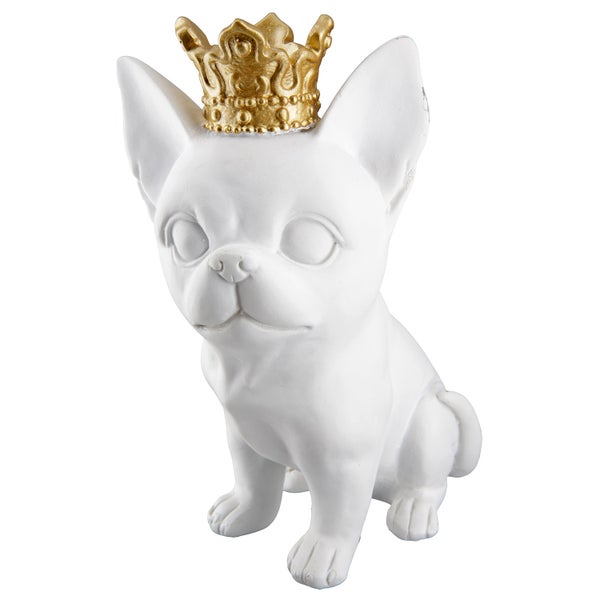 Figuren GILDE 2er Set ROXY Hunde schwarz-weiß Höhe 18cm Kunstharz