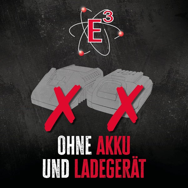 E3 Logo. Ohne Akku und Ladegerät.