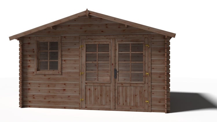 Gartenhaus, Gerätehaus 11,70m2 - 3,90x3m - 34mm - Imprägniert