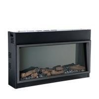 Elektrischer Kamineinsatz mit simuliertem Feuer