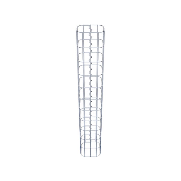 Gabionensäule 17 x 17 cm, MW 5 x 10 cm eckig - Höhe: 1,10 m