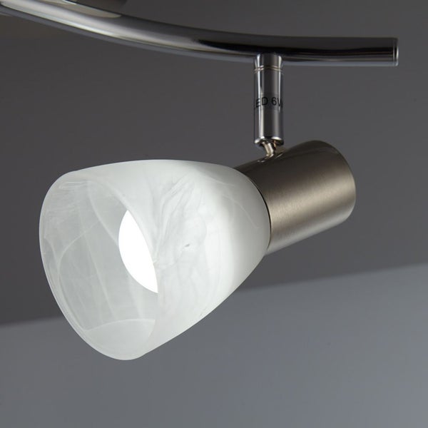 Deckenstrahler - 10W, 940lm, LED, schwenkbar, E14, warmweiß, chromfarbig
