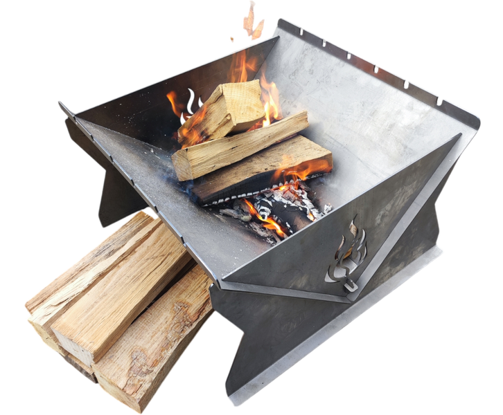 Feuerschale mit Grillfunktion aus  Corten