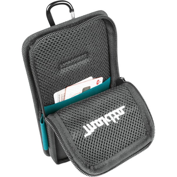 Offene Werkzeugtasche aus Netzmaterial mit Karabinerhaken