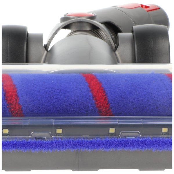 Hartbodendüse, Softroller passend für Dyson V7, V8, V10, V11, V15, motorisiert, mit 4 LED-Frontlichter, 180° flexibel drehbar