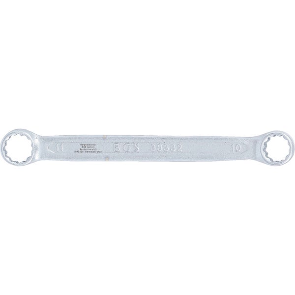 BGS Doppel-Ringschlüssel extra flach SW 10 x 11 mm - 30332