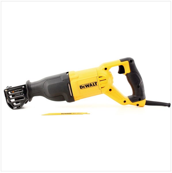 DeWalt Säbelsäge mit Netzkabel und einem Sägeblatt