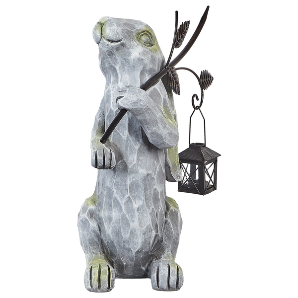 Dekofigur Hasenform grau 37 cm NOLAY