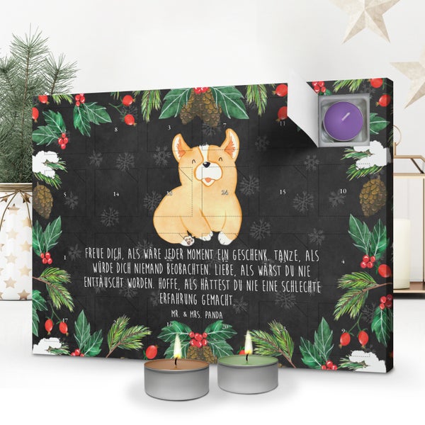 Mr. & Mrs. Panda Duftkerzen Adventskalender Corgie - Schwarz