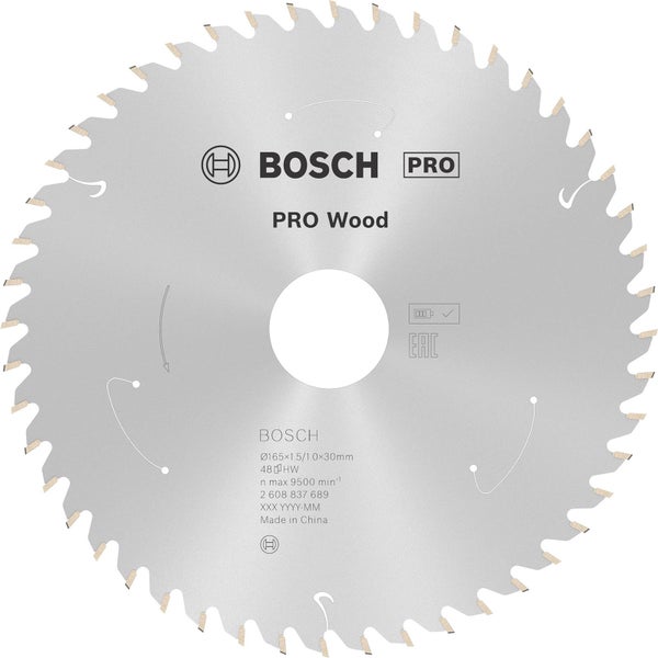 Bosch Pro Holzsägeblatt, 165 Millimeter