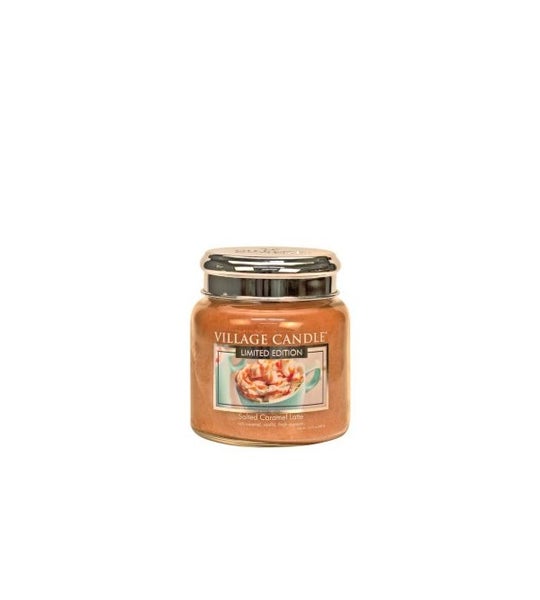 Village Candle Golden Caramel Duftkerze im Glas 389 Gramm, Brenndauer 105 Std, Raumkerze, Kerze