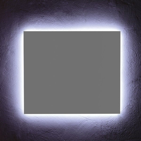 Spiegel für das Badezimmer in 70x60 cm mit LED Hintergrundbeleuchtung