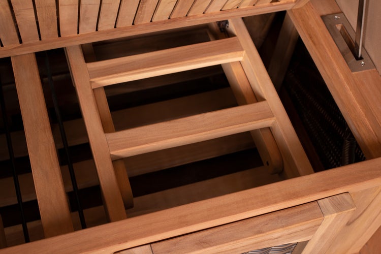 Strandkorb Rantum Teak PE grey Dessin 582