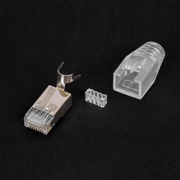 ProfiPatch RJ45 Stecker Cat7/6A/6 LAN Stecker Netzwerkstecker für Patchkabel geschirmt