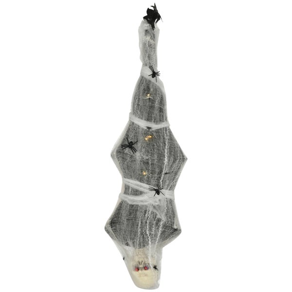 HOMCOM Halloween Dekoration, 43L x 21B x 142H cm, Polyester, PE, Stahl, Grau