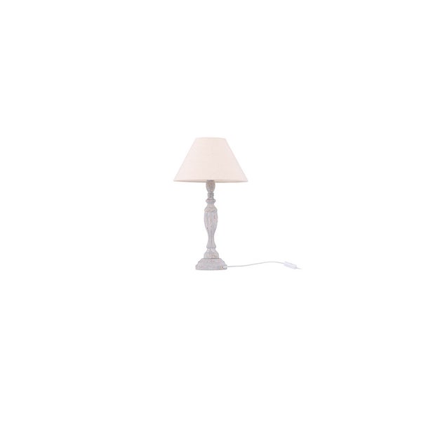 Caen Beleuchtung Tischlampe 35x35x62cm Beige. 35 X 35 X 62 cm