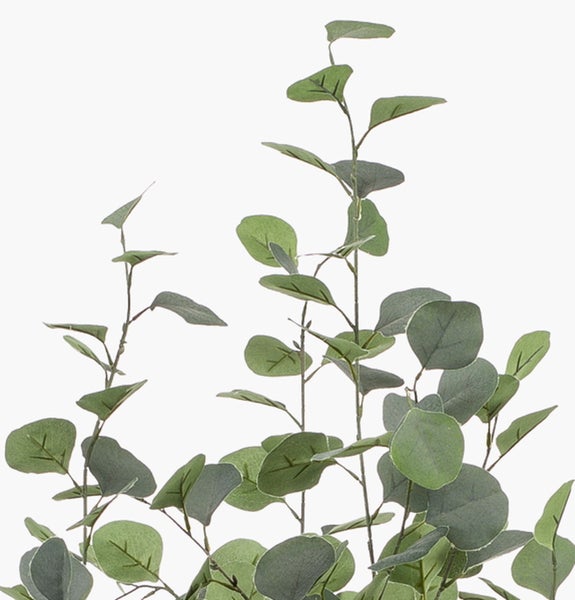 Künstliches Schleierkraut mit blauen Blüten und grünen Stielen.