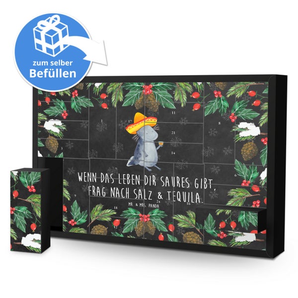 Mr. & Mrs. Panda Befüllbarer Adventskalender Axolotl Tequila - Schwarz