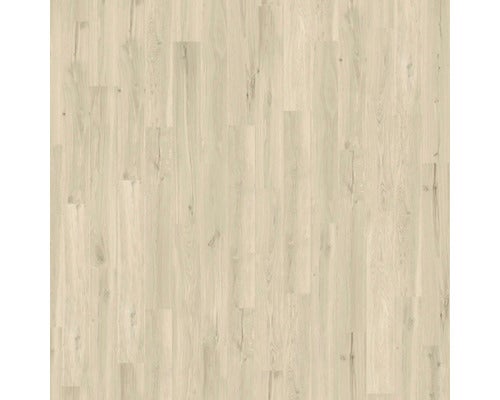 Bodenbelag in heller Holzoptik mit vertikaler Dielenstruktur.