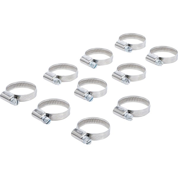 Mehrere Schlauchschellen aus Metall