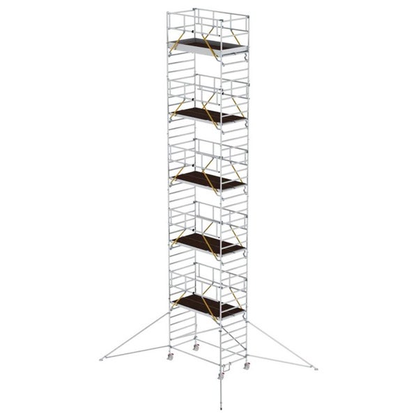 MUNK Rollgerüst SG mit Doppelplattform 1,35x2,45m und Ausleger 13,47m AH