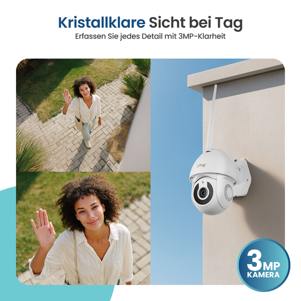 Überwachungskamera mit 3-Megapixel-Kameraauflösung