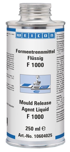 WEICON Formentrennmittel Flüssig F 1000 | für glatte Oberflächen | 250 ml | weiß, milchig