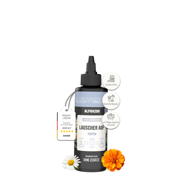 alphazoo Lauscher-Auf Ohrenreiniger für Hunde 250 ml