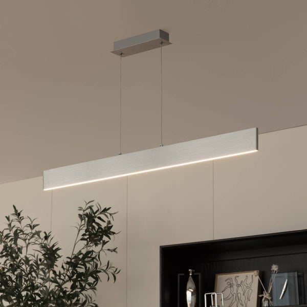 Lindby LED Tinkodara dimmbar (Modern) in Alu aus Aluminium (1 flammig, ) Wohnzimmerleuchte