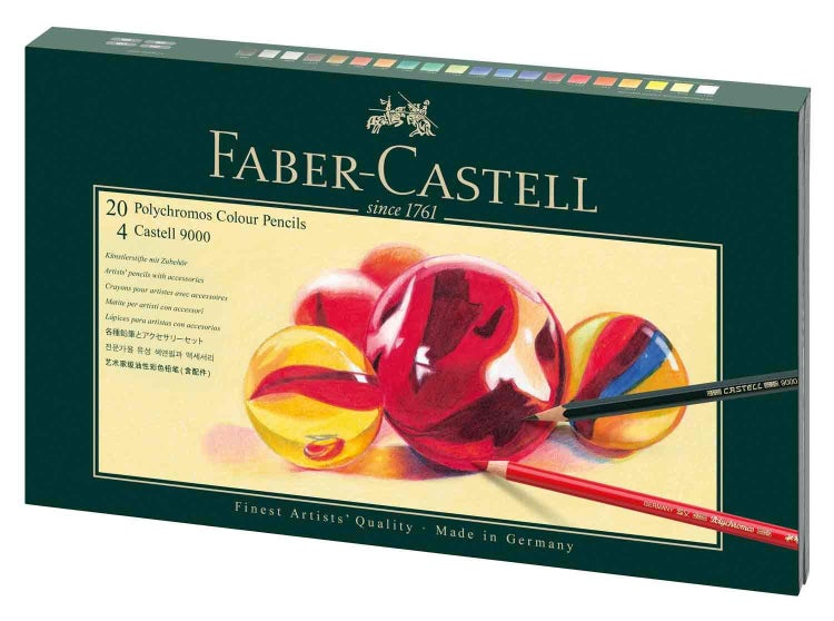 Faber-Castell Künstlerfarbstifte Polychromos, Geschenkset Mixed Media