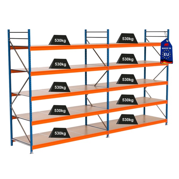 Regalsystem mit mehreren Ebenen und einer Traglast von 530 Kilogramm mit Herkunftskennzeichnung Europäische Union