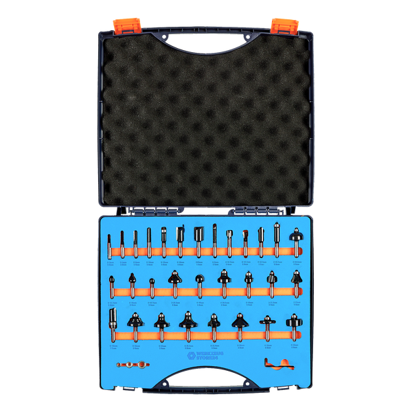 WS24 Fräser-Set 8 mm Schaft 30tlg. - WS24-100064