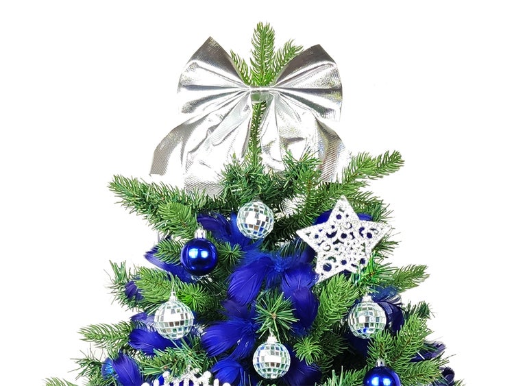 Geschmückter künstlicher Weihnachtsbaum VECERNICE 60 cm mit LED-BELEUCHTUNG IM TOPF