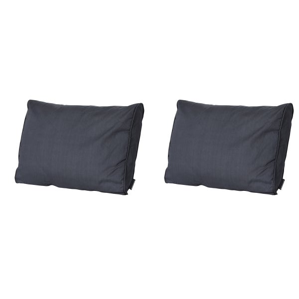 Lounge Rückenkissen Basic schwarz - ca. 40x60 cm - 2er-Set