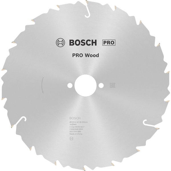 Bosch PRO Wood Kreissägeblatt 230 x 2,4 x 30 mm - 2608640804