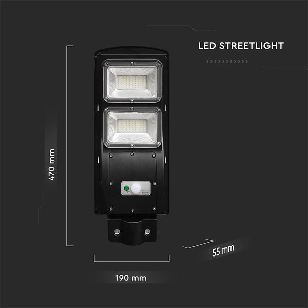 LED Solarstraßenleuchte mit Solarpanel