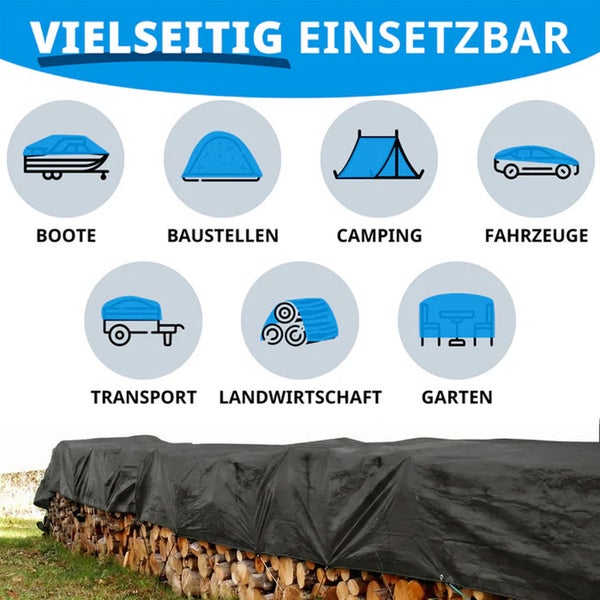 Abdeckplane zum Abdecken von Booten, Baustellen, Campingausrüstung, Fahrzeugen, Transportgütern, landwirtschaftlichen Erzeugnissen und Gartenmöbeln